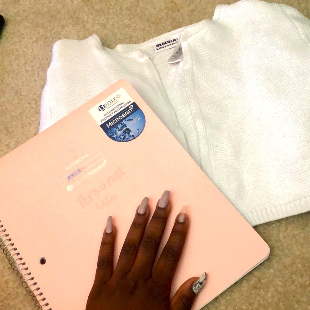 White dress sweater